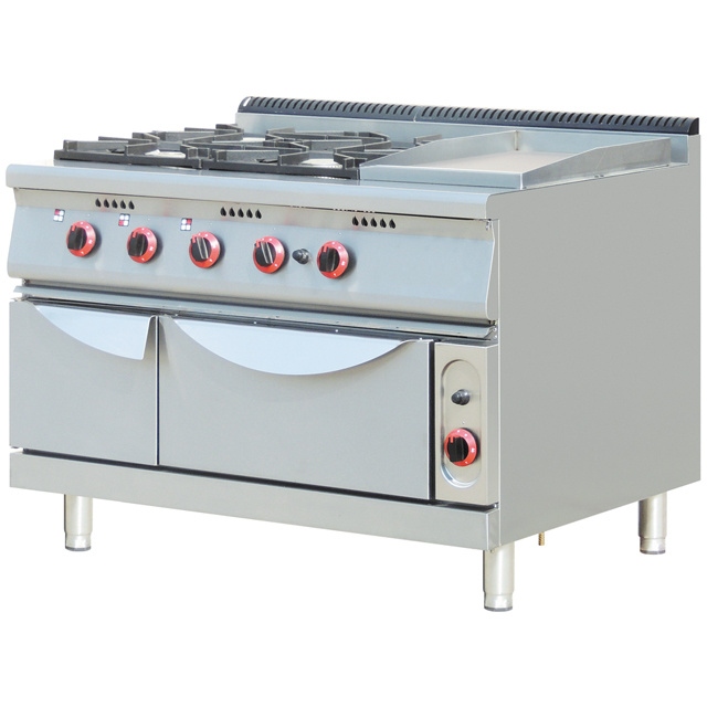 4 Burners Gas Range With Griddle & Oven BN-G813