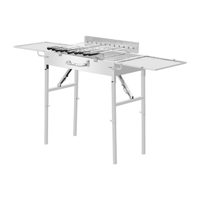 Stainless Steel Rotating Charcoal BBQ Grill EB-W85