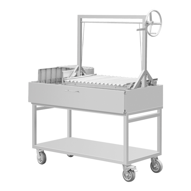 stainless steel lifting charcoal bbq grill EB-W17