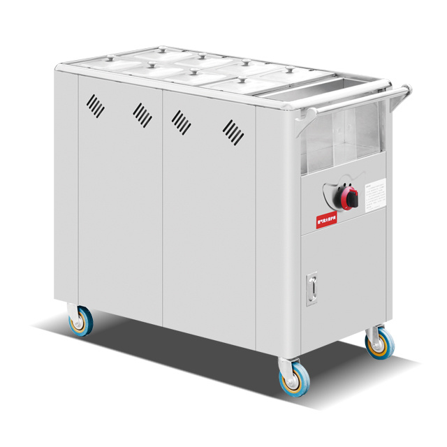 Gas 8 Pan Porridge Trolley BN-A15-8G