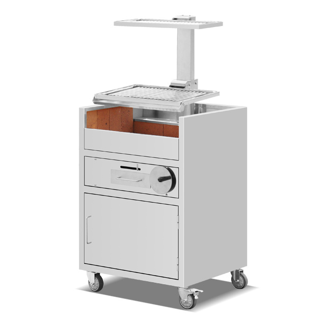 Stainless Steel Rotating Charcoal BBQ Grill EB-W78