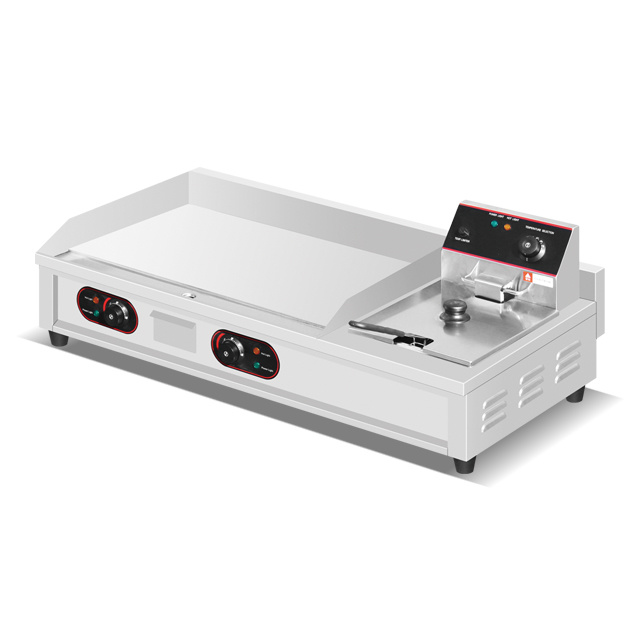 Counter Gas Griddle and Fryer Machine BN-728-E