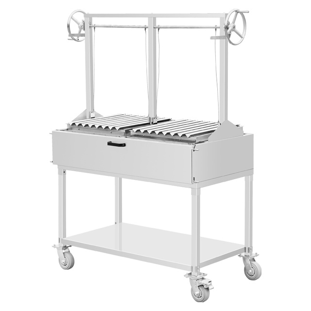 stainless steel lifting charcoal bbq grill EB-W21