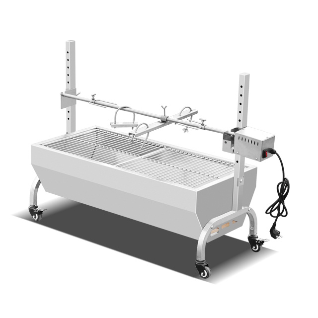 Stainless Steel Rotating Charcoal BBQ Grill EB-W75