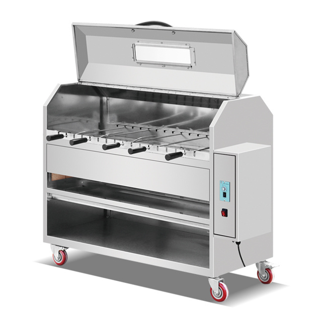 Stainless Steel Rotating Charcoal BBQ Grill EB-W81