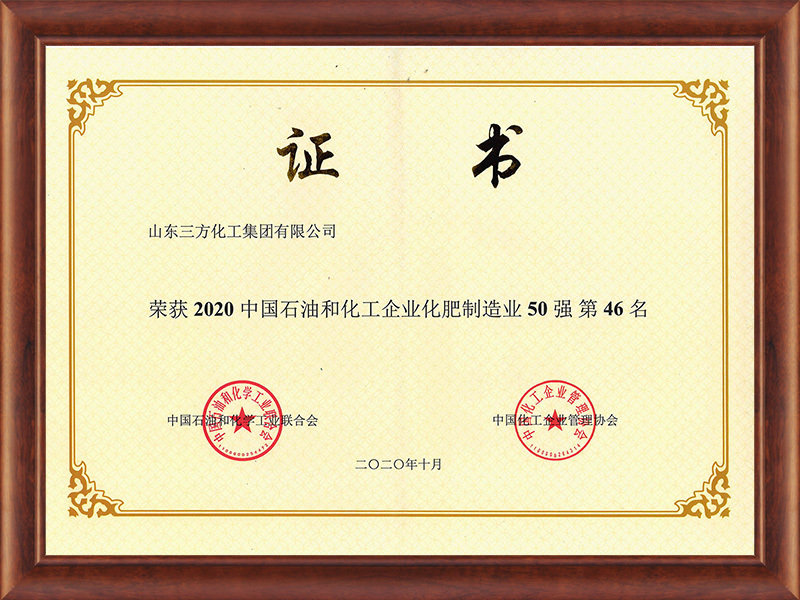 2020年化工企业50强