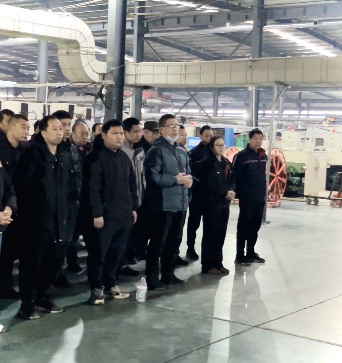 邢臺市環日橡塑制品有限公司進行二月份《大晨會會議》