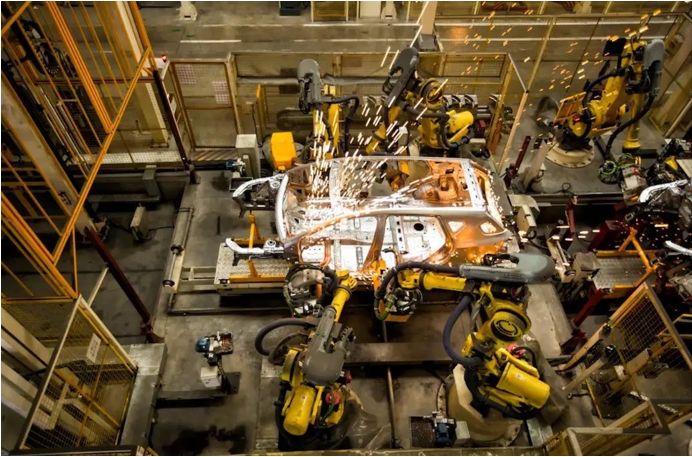 新能源汽车主机厂-PSA定制版FANUC机器人产线项目