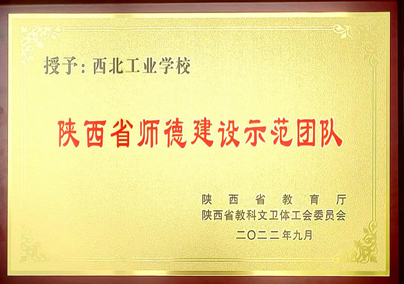 陜西省師德建設(shè)示范團(tuán)隊(duì)