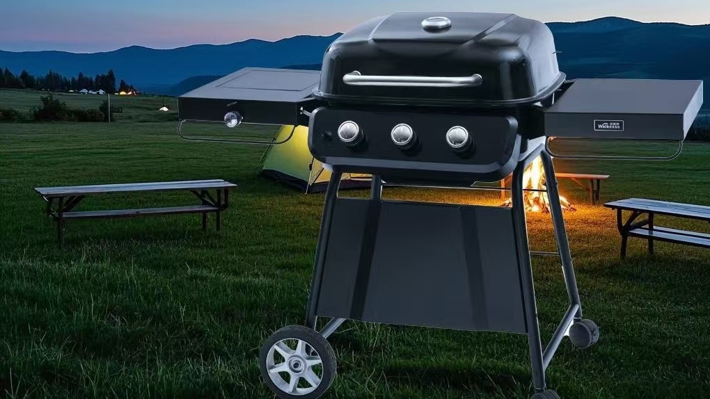 Portable gas grill