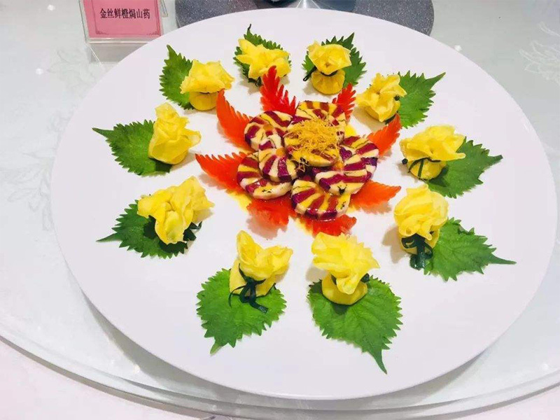 金丝鲜橙焗山药