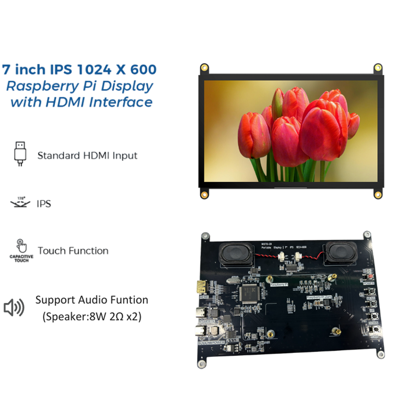 7 inch 1024x600 HDMI display