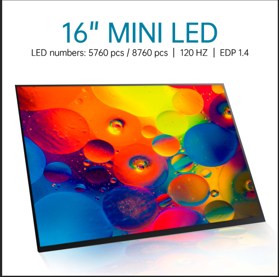 16 inch LTPS 2K/4K resolution mini LED display