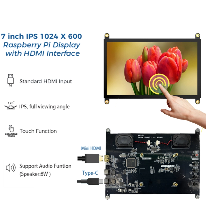 7 inch 1024x600 HDMI display