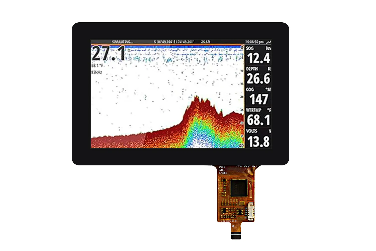 5 inch IPS 800*480 resolution 20PIN LVDS 300nits LCD  (HC050IG40029-D58V.C）