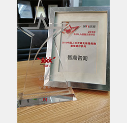 2010年中国先锋人力资源服务商——最佳测评机构大奖