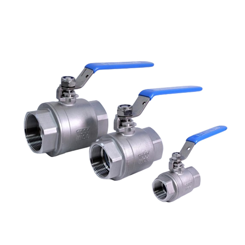 Two piece ball valve