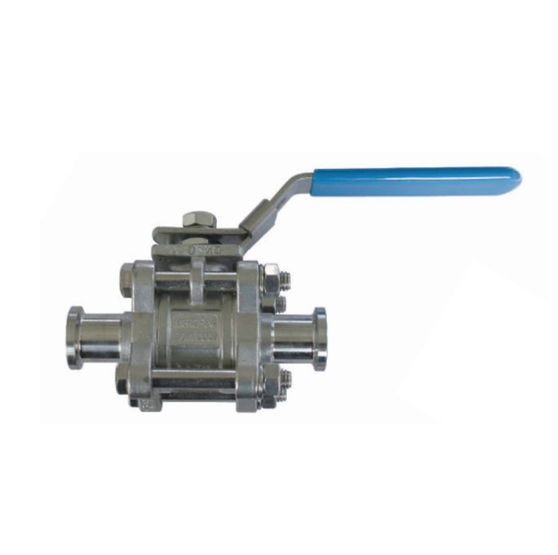 Three piece clamp ball valve