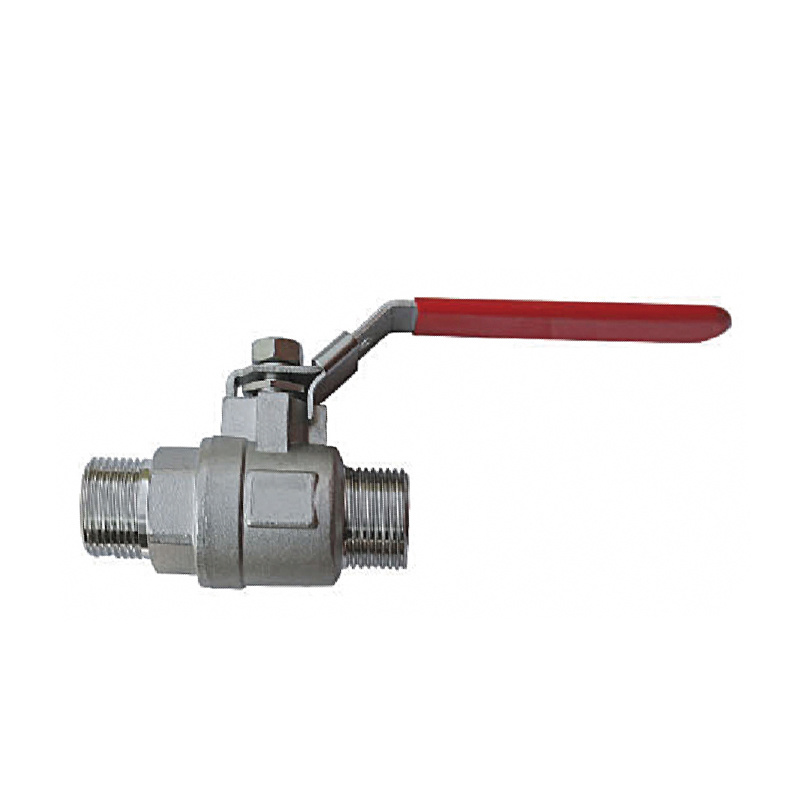 Two piece external tooth ball valve