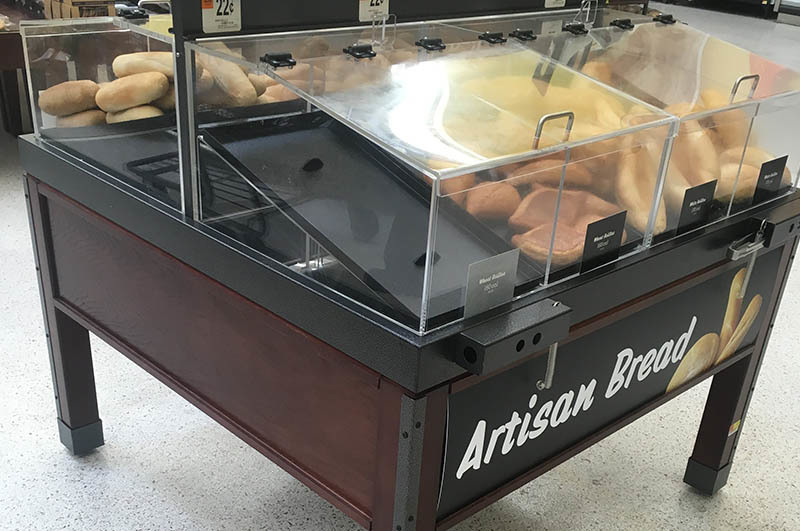 Bread display case