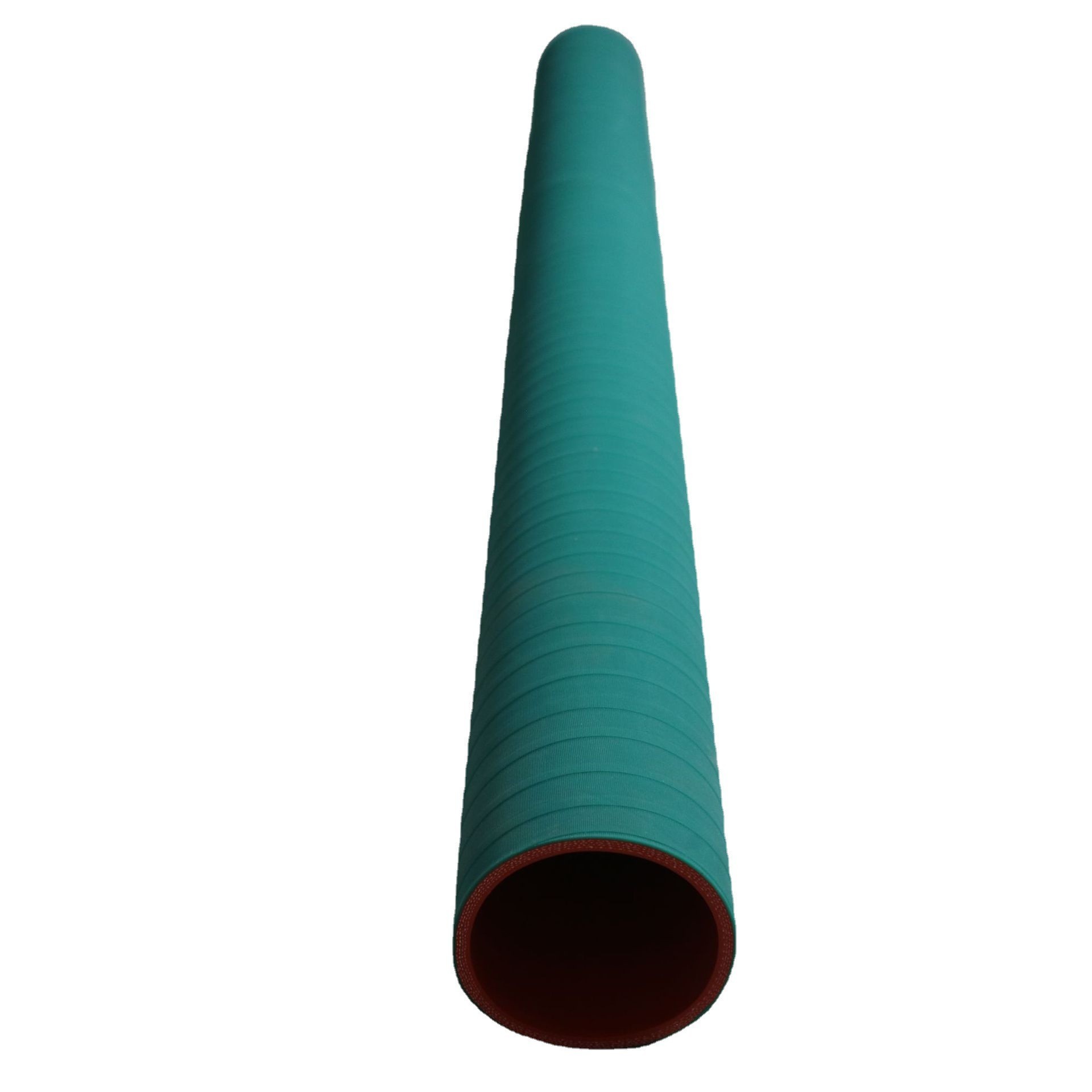 Silicone rice tube made of high quality raw material with orange inside and green outside can be customized with different calibers.