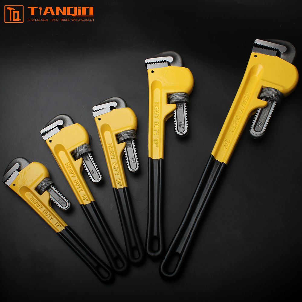Non-slip handle pipe wrench