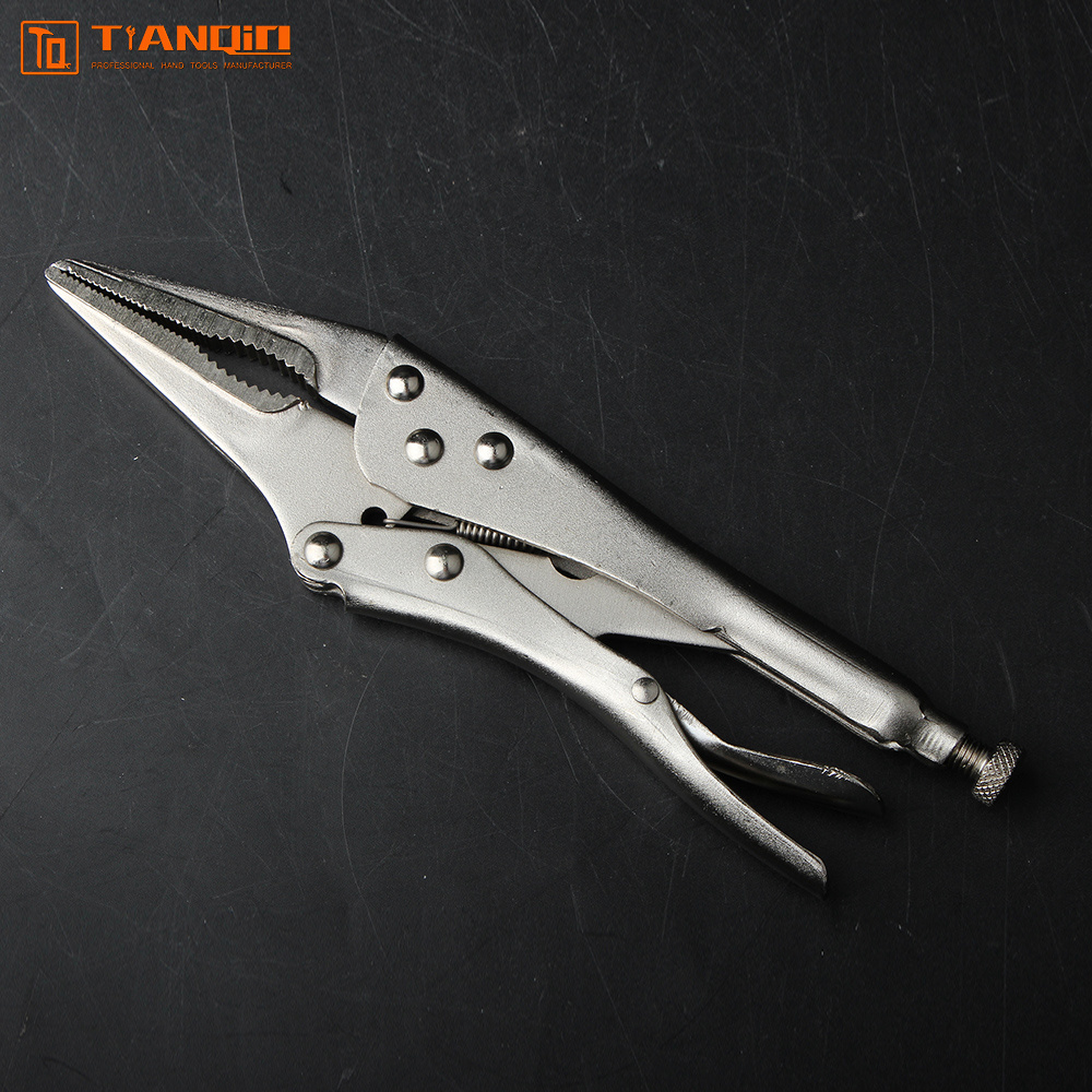 Needle-nosed locking plier