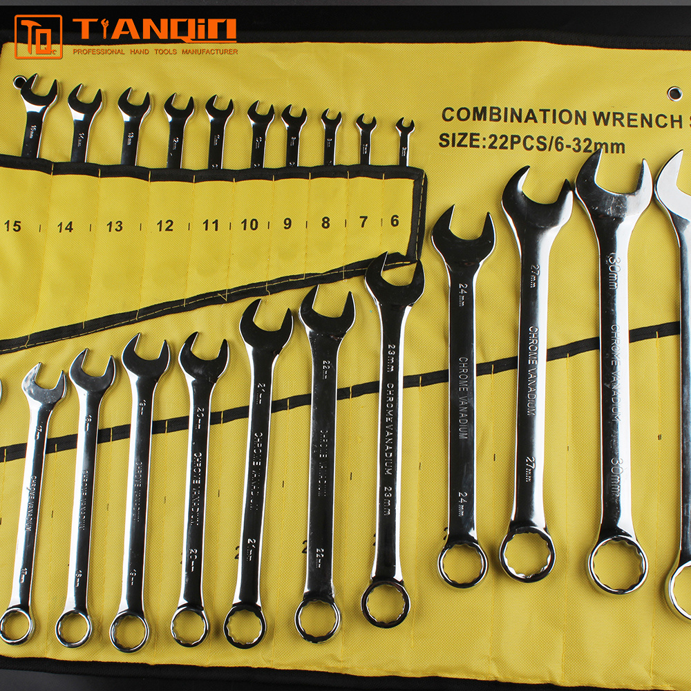 22 pcs combination wrench set