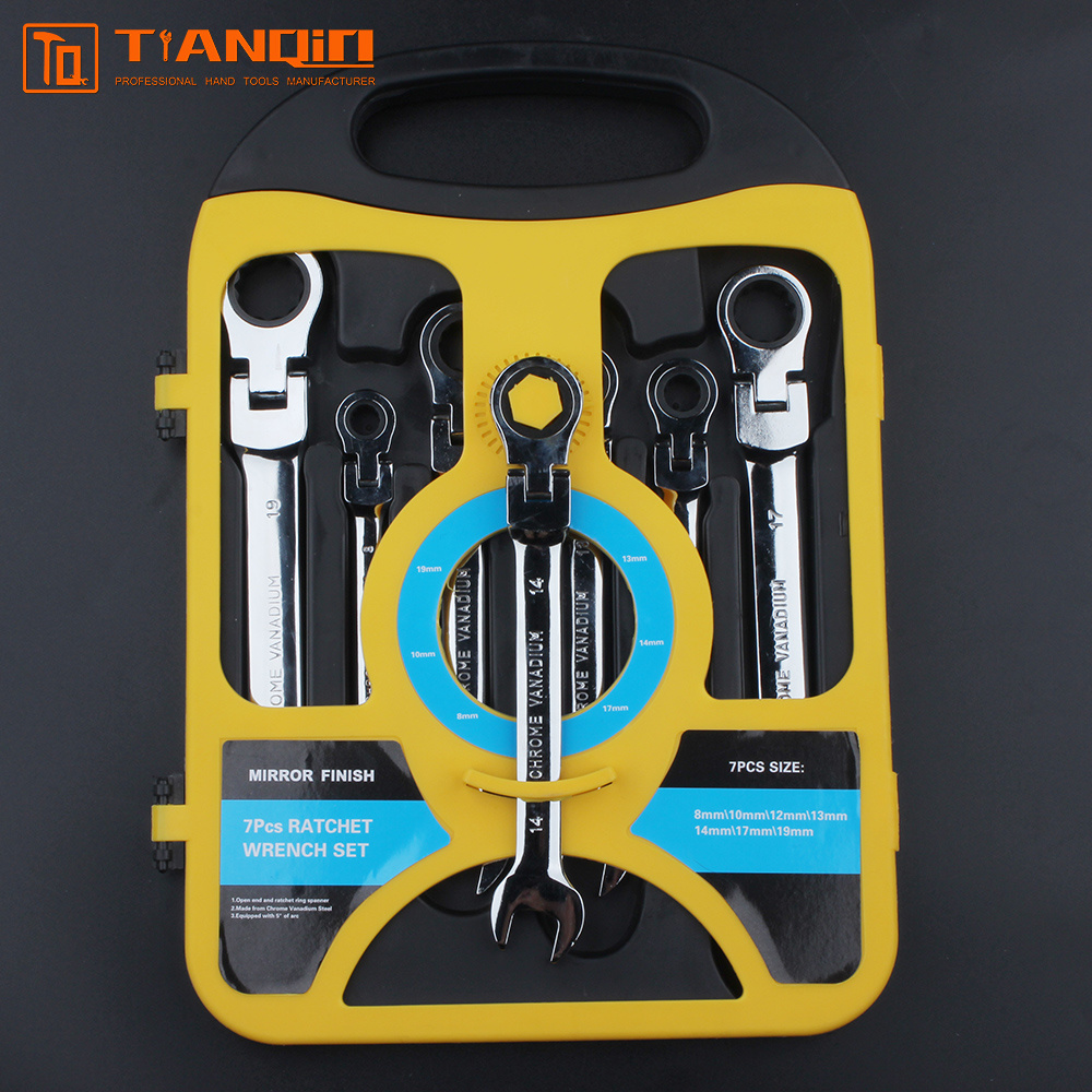 7pcs ratchet wrench set（Activity head）