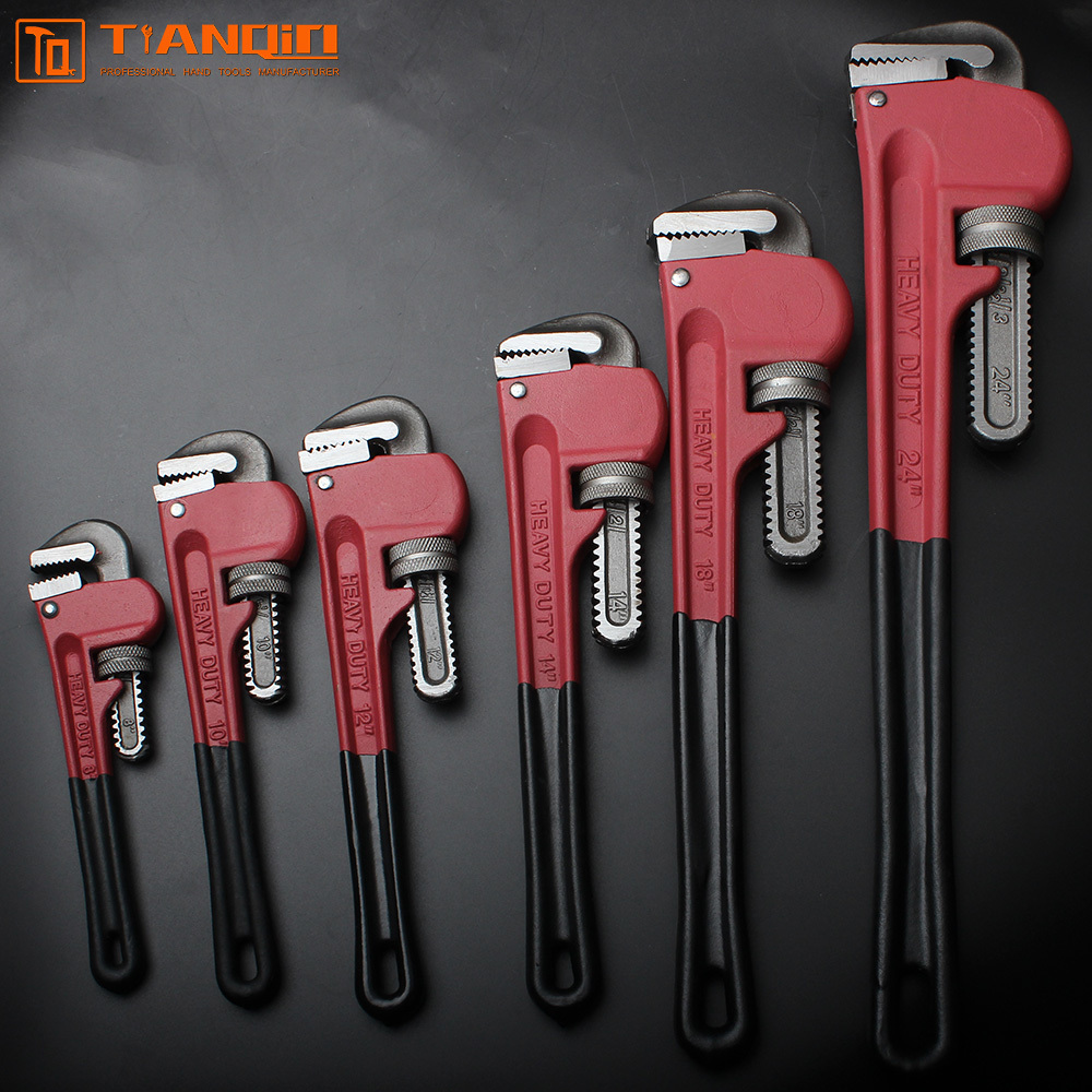 Non-slip handle pipe wrench