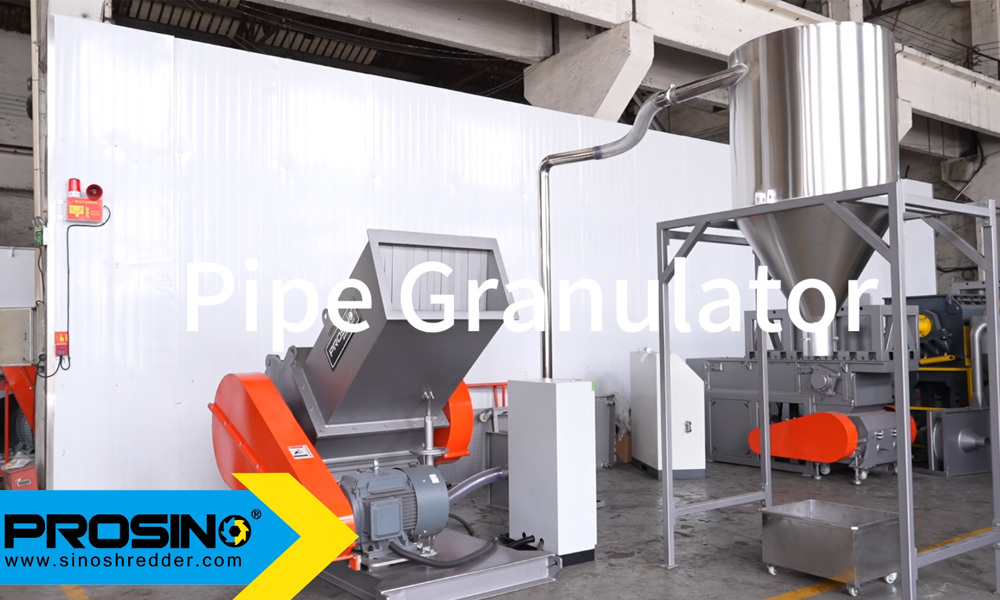 HDPE Pipe Granulator, PE Pipes Grinder, PE Pipe Crusher