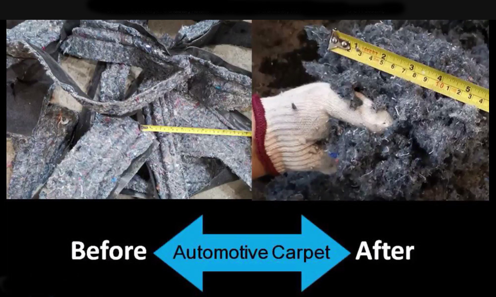 Automotive Carpet Granulator, Automotive Woven Materials Granulator, Woven Carpet Grinder