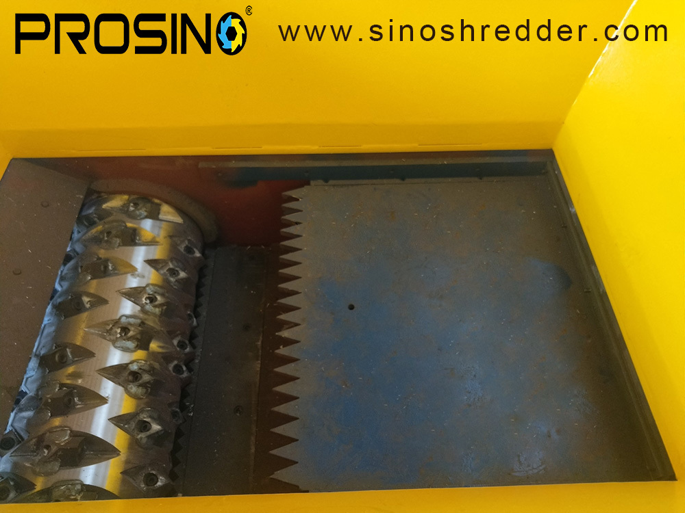 Single shaft shredder rotor with blades_PROSINO