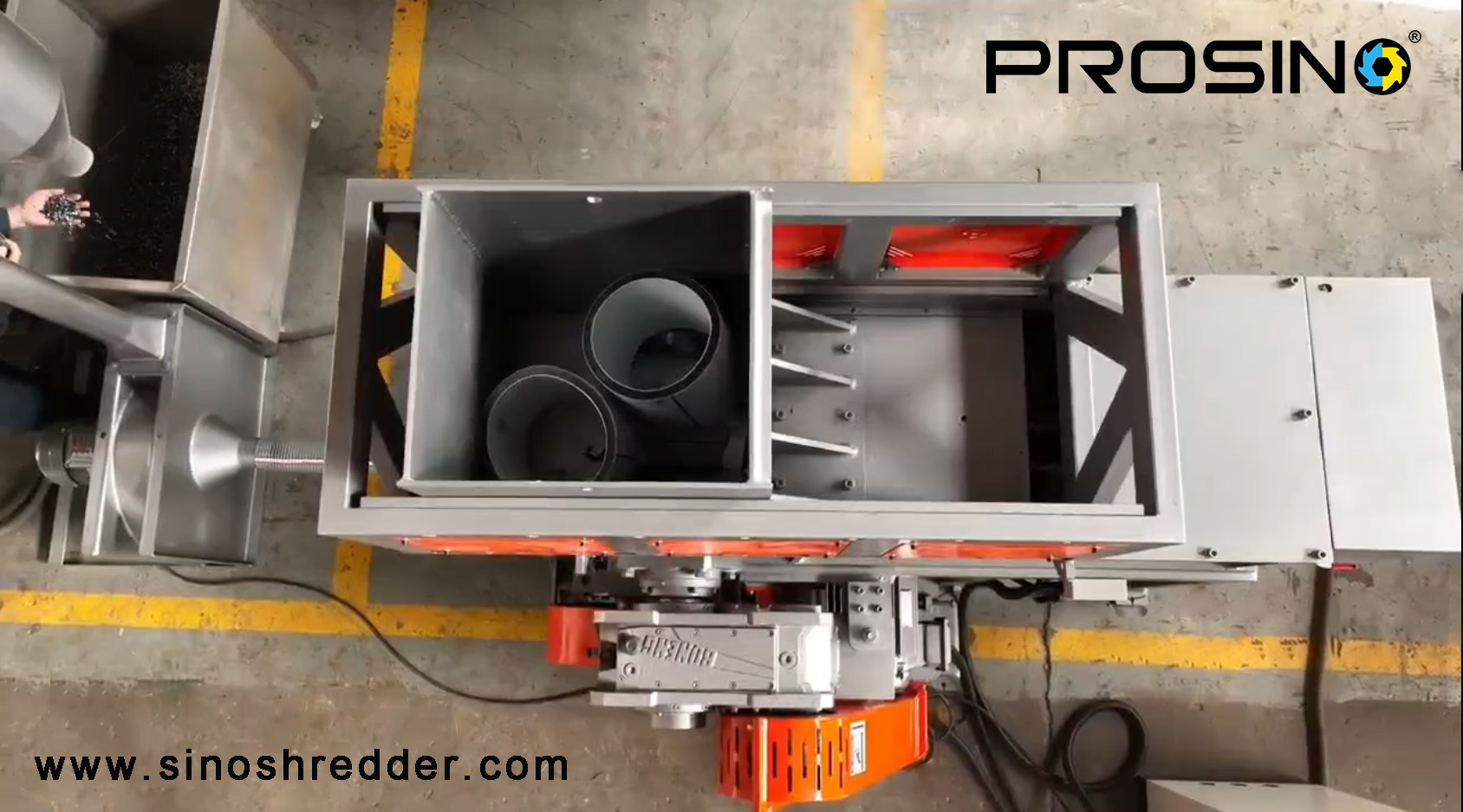 PE shredding and granulating combined unit_PROSINO