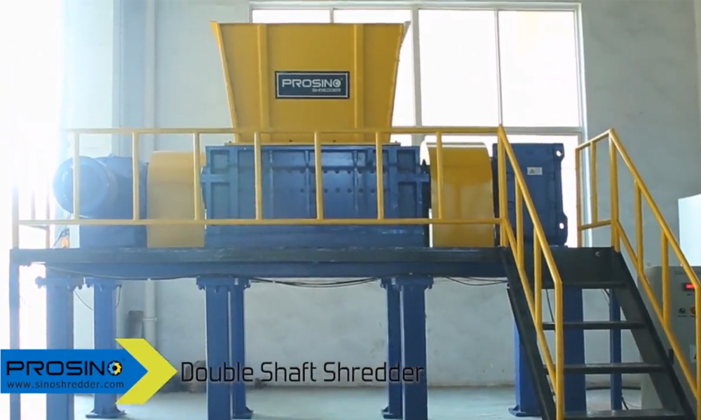 Dual Motor Double Shaft Shredder for Plastic, Metal, Rubber, Paper and Wood