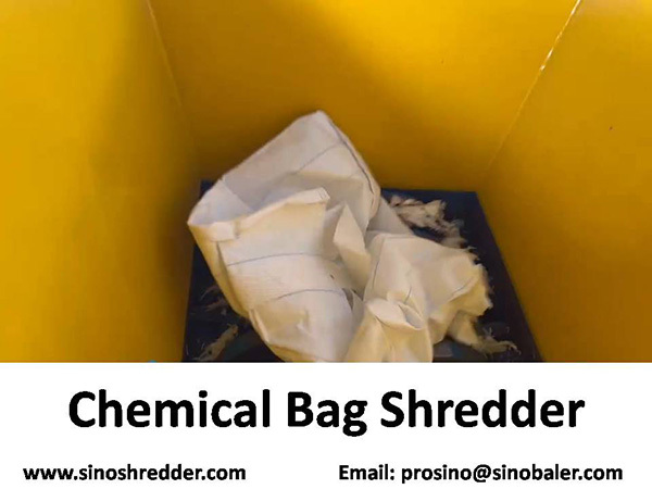 Chemical Bag Shredder and Recycling Line