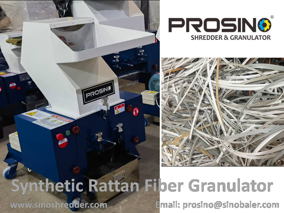 Synthetic Rattan Fiber Granulator