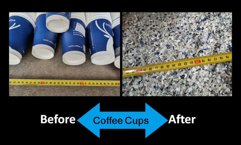 Coffee Cups Granulator, Coffee Cups Crushers, Coffee Cups Shredder