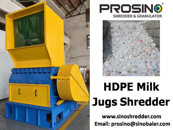 HDPE Milk Jugs Shredder