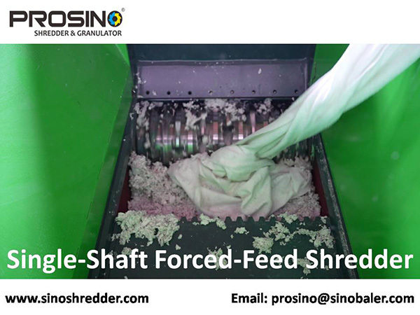 Single-Shaft Forced-Feed Shredder