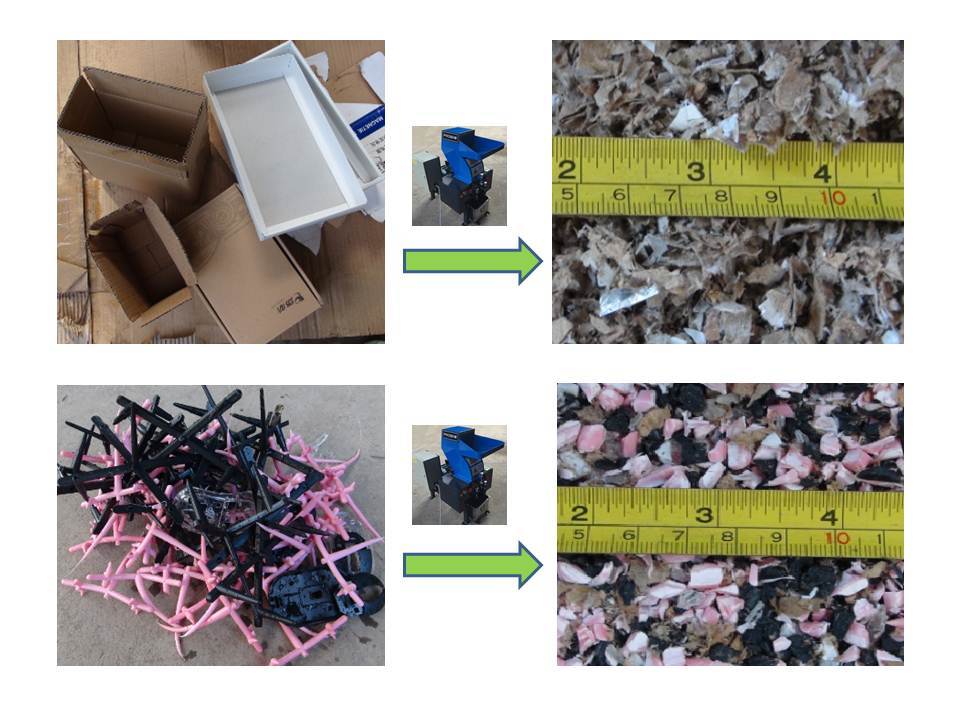 Cardboard and Plastic Granulating_PROSINO Granulator