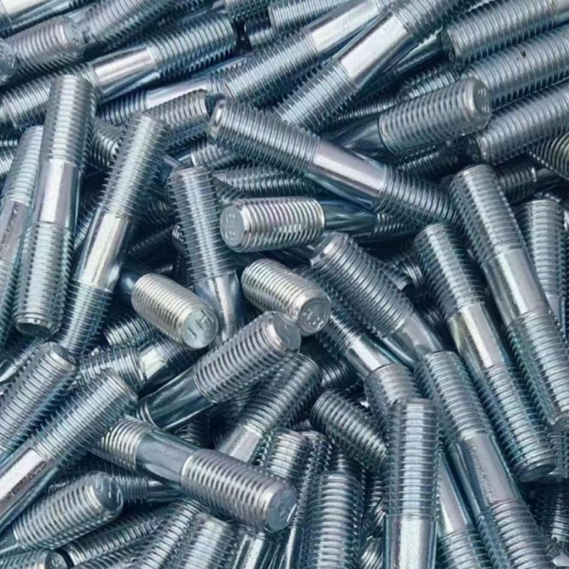 GB901 double head bolt carbon steel zinc 8.8 10.9 grade 12.9 M2-M56 OEM ODM