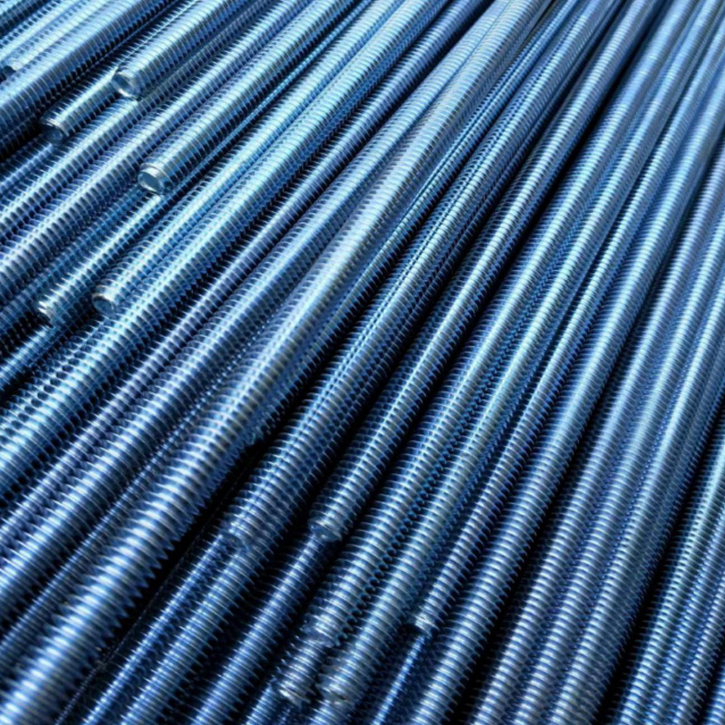 UNC galvanized threaded rod 1/4--3" carbon steel grade 4.8,  (F568M, A193/A193M, F738M, F468M)
