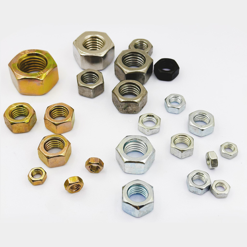 DIN6923 hexagonal flange nut carbon steel galvanized M5-M20 OEM ODM