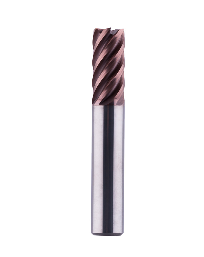 6-flute right-angle milling cutter (high hardness)
