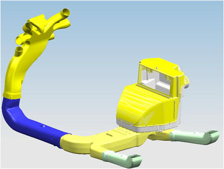 Excavator air conditioner