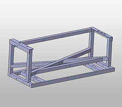Electric step frame