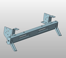 Rear anti-collision beam