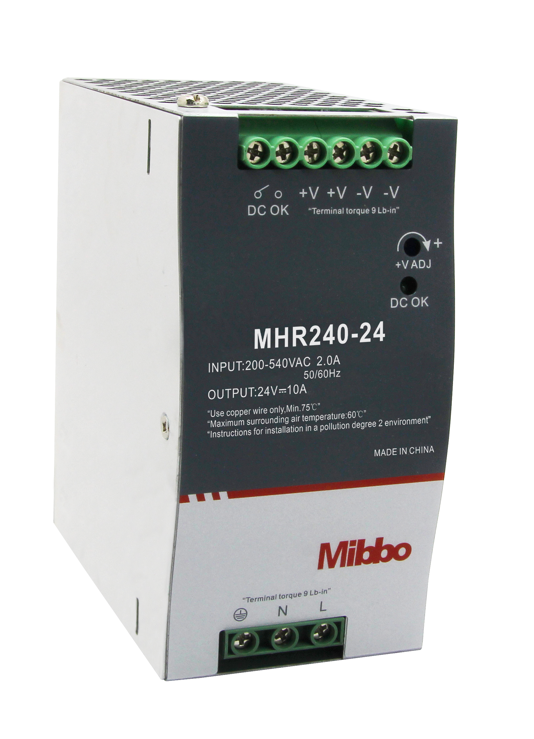 MHR  Series  超宽电压输入导轨电源