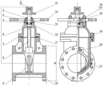 Resilient Wedge Os&Y Gate valve-Flangedx Grooved End